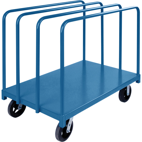 Chariot robuste pour transport de panneaux avec rails &agrave; palier unique, 48" x 30" x 45", Capacit&eacute; 2000 lb Dufferin Supply