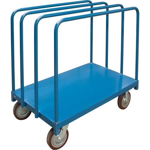 Chariot robuste pour transport de panneaux avec rails &agrave; palier unique, 48" x 30" x 45", Capacit&eacute; 2500 lb Dufferin Supply