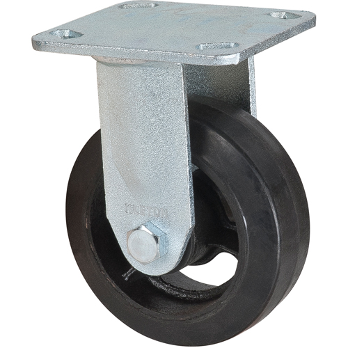 Mold-on Caster, Rigid, 5" (127 mm), Rubber, 440 lbs. (199 kg.) Dufferin Supply