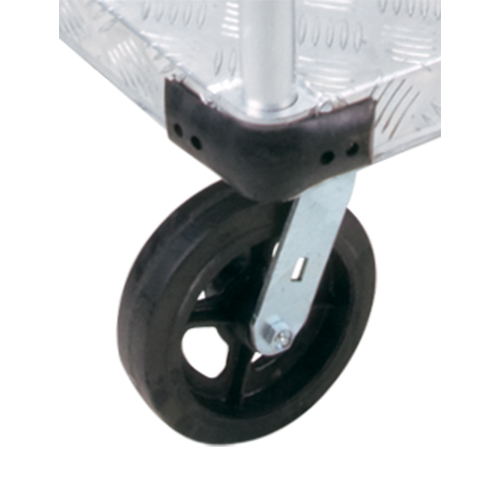 Aluminum Platform Truck, 24" W x 36" L, 2000 lbs. Cap., Mold-on Rubber Wheels Dufferin Supply