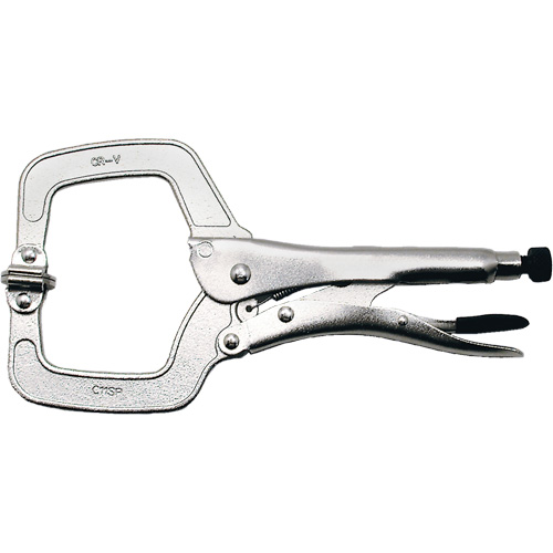 Super Heavy-Duty Locking C-Clamp with Swivel Pad, 11" (279 mm) Capacity Dufferin Supply