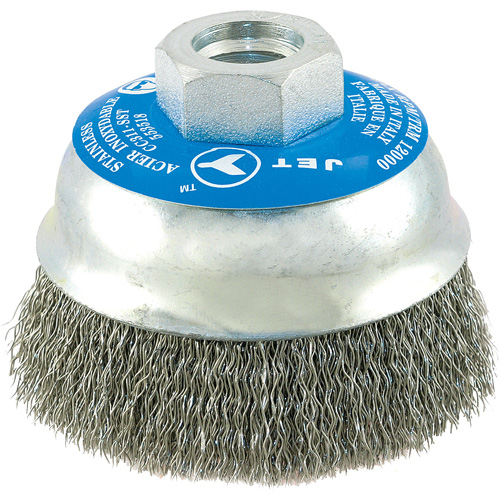 Brosse boisseau &agrave; fils cr&ecirc;p&eacute;s en acier inoxydable Dufferin Supply
