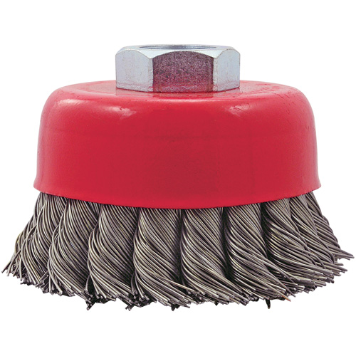 CK3201T Brosse fils nou&eacute;s torsad&eacute;s, 3" dia. x 5/8"-11 arbre Dufferin Supply