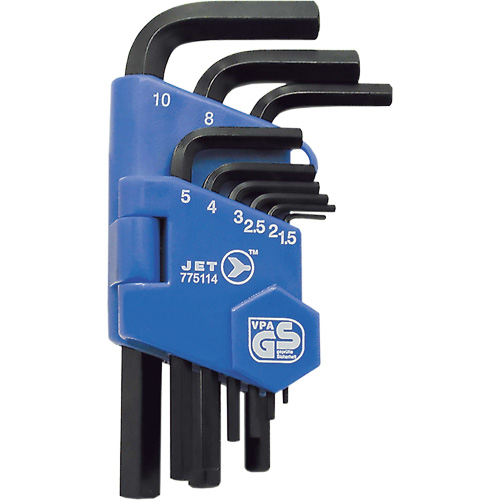 JHK-9M Short Arm Hex Key Set, 9 Pcs., Metric Dufferin Supply