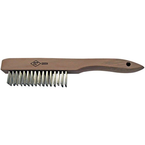 Scratch Brush, Stainless Steel, 4 x 16 Wire Rows Dufferin Supply