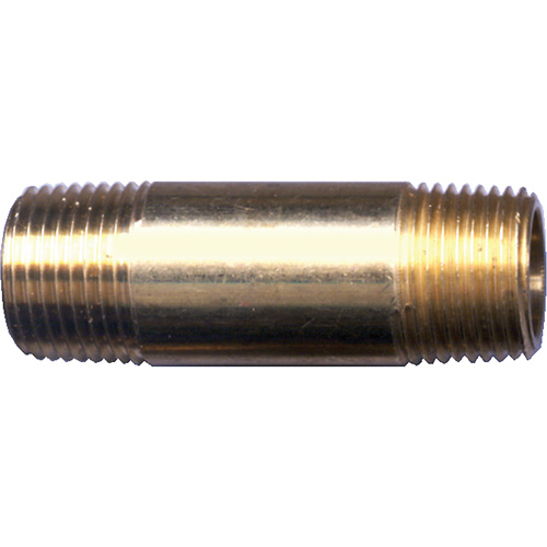 Mamelon long, Laiton, 1/4", NPT Dufferin Supply