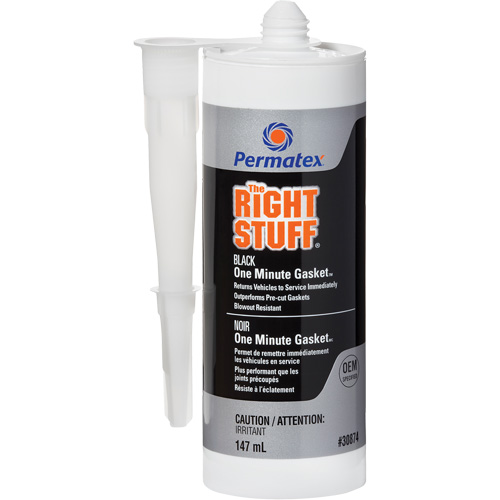 The Right Stuff&reg; Gasket Maker, Cartridge, Black Dufferin Supply