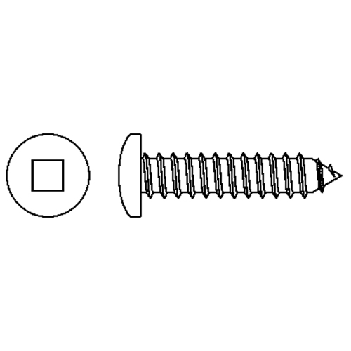 Tapping Pan Head Screws, #10 x 3" L, Zinc Plated Dufferin Supply