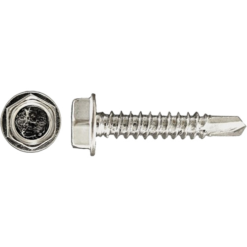 Vis taraud&eacute;es hex HD Drill-X 100 mcx, #12 dia., 1-1/4" lo, Zingu&eacute; Dufferin Supply