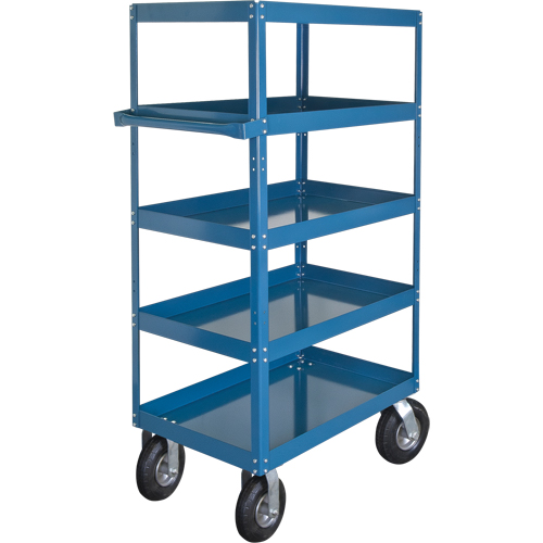 Shelf Carts , 5 Tiers, 24" W x 65" H x 36" D, 900 lbs. Capacity Dufferin Supply