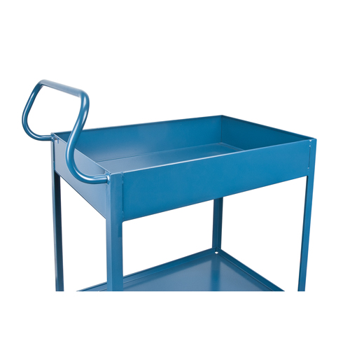 Chariots de service &agrave; bordure profonde, 2 Tiers, 24" la x 47" h x 36" p, Capacit&eacute; 1200 lb Dufferin Supply