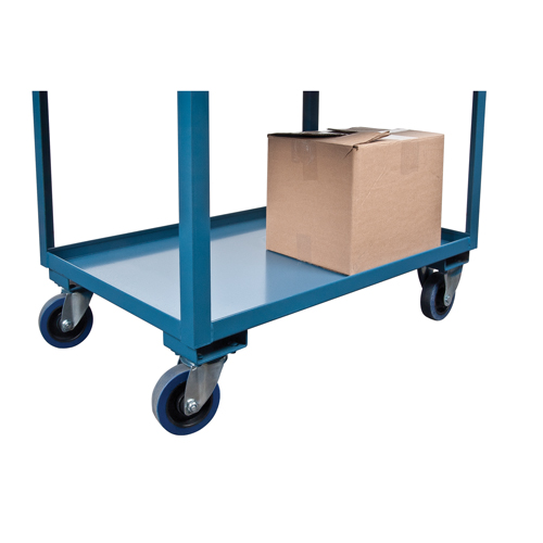 Chariots de service &agrave; bordure profonde, 2 Tiers, 24" la x 47" h x 36" p, Capacit&eacute; 1200 lb Dufferin Supply