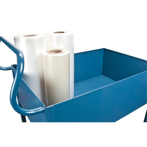 Chariots de service &agrave; bordure profonde, 2 Tiers, 24" la x 47" h x 36" p, Capacit&eacute; 1200 lb Dufferin Supply