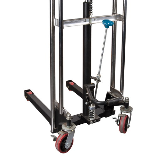 Hydraulic Platform Lift Stacker, Foot Pump Operated, 880 lbs. Capacity, 60" Max Lift Dufferin Supply