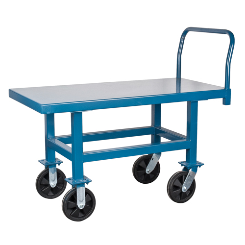Elevated Platform Trucks, 60" L x 30" W, 1000 lbs. Capacity, Pneumatic Casters Dufferin Supply