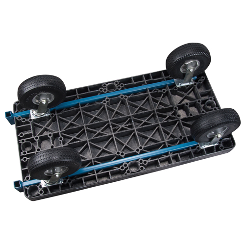 Chariots &agrave; plateforme en plastique, 60" lo x 30" la, 1200 lb cap, Roues Pneumatique Dufferin Supply
