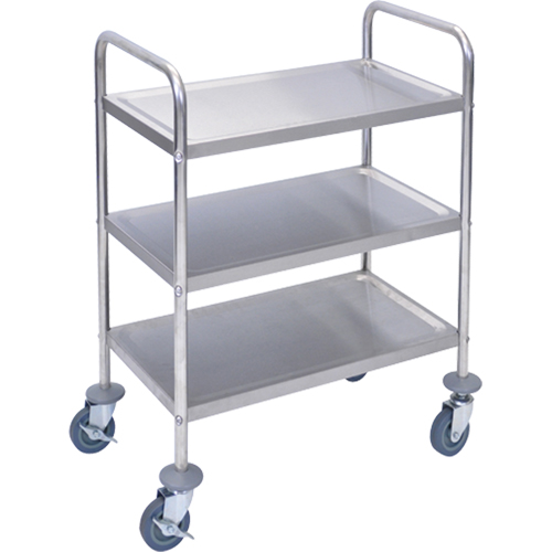 Shelf Cart, 3 Tiers, 16" W x 35" H x 26" D, 200 lbs. Capacity Dufferin Supply