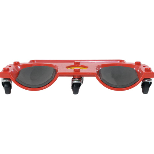 Rolling Knee Dolly, Plastic, Red, 350 lbs. Capacity Dufferin Supply