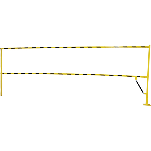 Barri&egrave;re &agrave; bascule de s&eacute;curit&eacute;, 10' lo x 42-5/8" ha, 159" &eacute;lev&eacute;e, Jaune Dufferin Supply