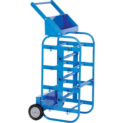 Chariot portatif pour mat&eacute;riaux bobin&eacute;s, Acier, 11 Montants, 19-1/2" la x 43-1/4" h x 17-1/2" p, Capacit&eacute; de 150 lb Dufferin Supply