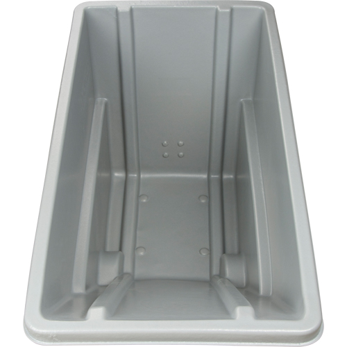 Chariot basculeur en acier, Poly&eacute;thyl&egrave;ne, 0,625 vg³, Capacit&eacute; de charge de 500 lb Dufferin Supply