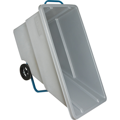 Chariot basculeur en acier, Poly&eacute;thyl&egrave;ne, 0,625 vg³, Capacit&eacute; de charge de 850 lb Dufferin Supply