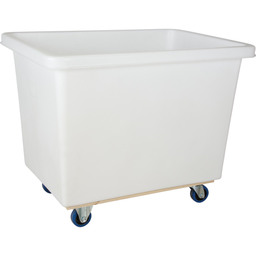 Chariot-caisse en &agrave; parois effil&eacute;es, Poly&eacute;thyl&egrave;ne blanc, 43" lo x 30" la x 34" h, Volume 16 pi³, Capacit&eacute; 600 lb Dufferin Supply
