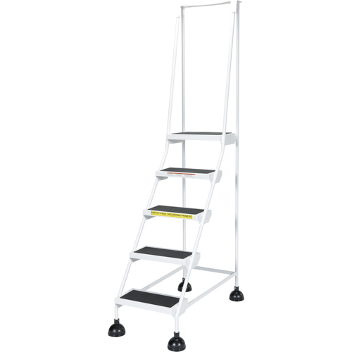 Light-Duty Stop-Step Ladders, 5 Steps, 16" Step Width, 47-11/16" Platform Height, Steel Dufferin Supply