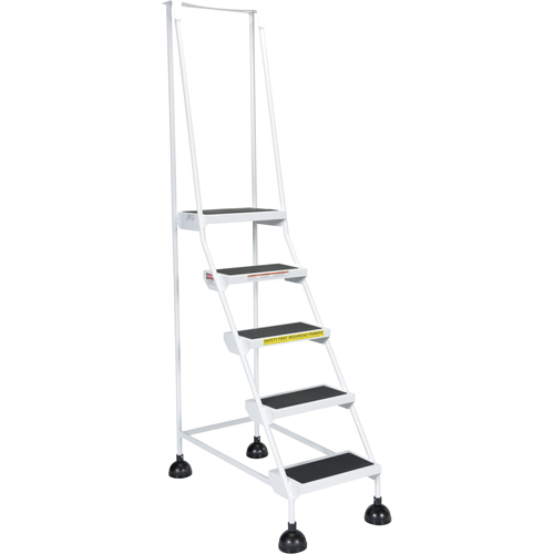 Light-Duty Stop-Step Ladders, 5 Steps, 16" Step Width, 47-11/16" Platform Height, Steel Dufferin Supply