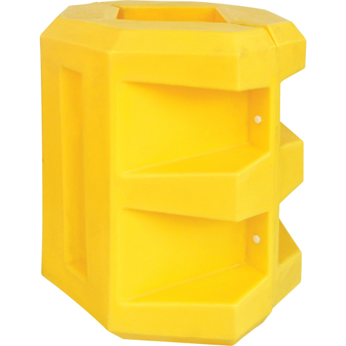 Protecteur de colonne courte, Ouverture int&eacute;rieure 6" x 6", 24" lo x 24" la x 24" h, Jaune Dufferin Supply