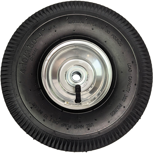 Roue pneumatique de rechange pour diable, 10" (254 mm), Capacit&eacute; de 350 lb Dufferin Supply