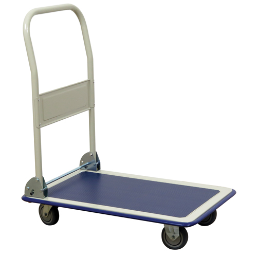 Chariot &agrave; plateforme avec poign&eacute;e pliante, Acier, 440 lb, 29" lo x 19" la, Hauteur 32-1/2" Dufferin Supply