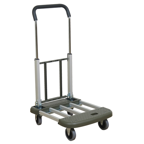 Telefolding Platform Truck, Aluminum, 330 lbs., 29-1/2" L x 17-1/2" W, 36-1/2" High Dufferin Supply