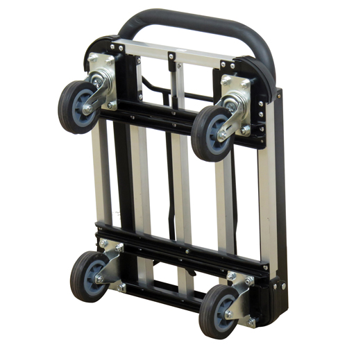 Chariot &agrave; plateforme avec poign&eacute;e pliante, Aluminium, 300 lb, 28" lo x 16" la, Hauteur 37,75" Dufferin Supply