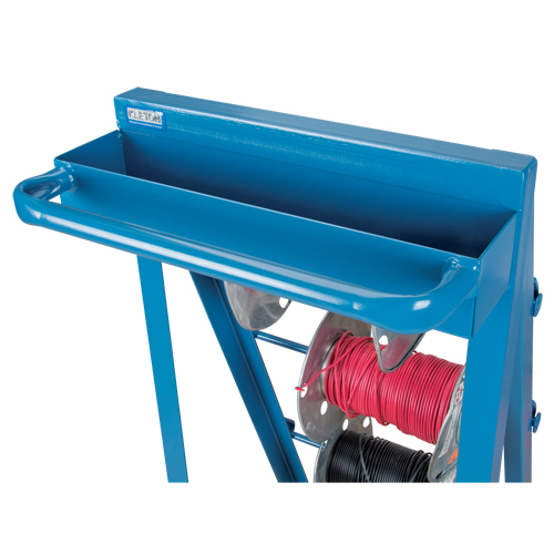 Chariot portatif pour mat&eacute;riaux bobin&eacute;s, Acier, 4 Montants, 24-1/2" la x 49" h x 23" p, Capacit&eacute; de 400 lb Dufferin Supply