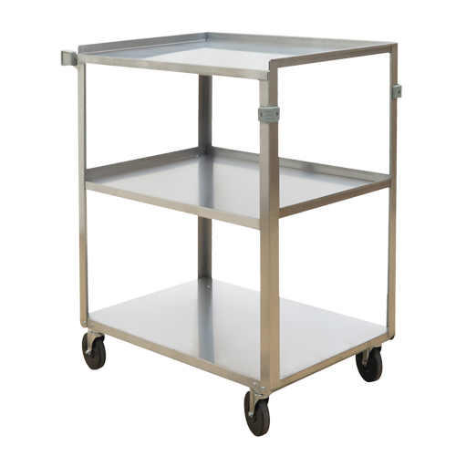 Shelf Carts, 3 Tiers, 18" W x 32" H x 27-3/8" D, 500 lbs. Capacity Dufferin Supply