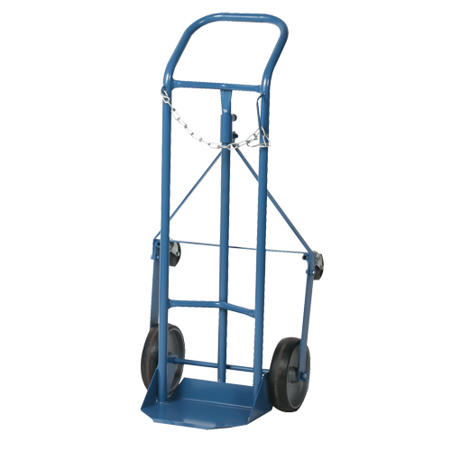 Professional Gas Cylinder Truck CC-1, Mold-on Rubber Wheels, 9" W x 7-1/4" L Base, 250 lbs. Dufferin Supply