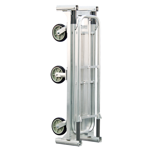 Aluminum U-Boat Folding Bulk Delivery Cart, 18" W x 61" L, 1200 lbs. Cap., Polyurethane Wheels Dufferin Supply