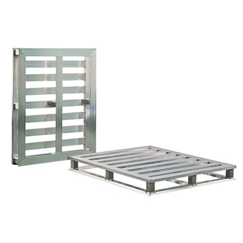 Palette &agrave; cadre tubulaire en aluminium 4 c&ocirc;t&eacute;s Dufferin Supply