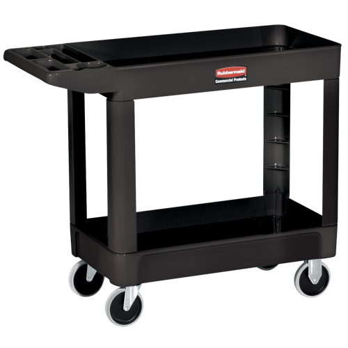 Chariot utilitaire robuste - 4500-89, 2 tiers, 18" x 33-1/4" x 39", Capacit&eacute; 500 lb Dufferin Supply