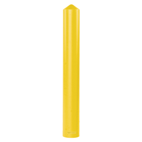 Smooth Bollard Cover, 4" Dia. x 56" L, Yellow Dufferin Supply