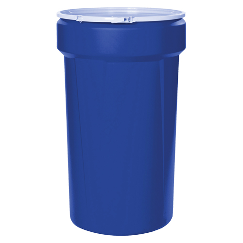 Nestable Polyethylene Drum, 55 US gal (45 imp. gal.), Open Top, Blue Dufferin Supply