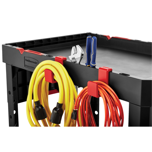 Chariot utilitaire robuste et polyvalent, 2 tiers, 17-3/4" x 36" x 46-1/5", Capacit&eacute; 500 lb Dufferin Supply