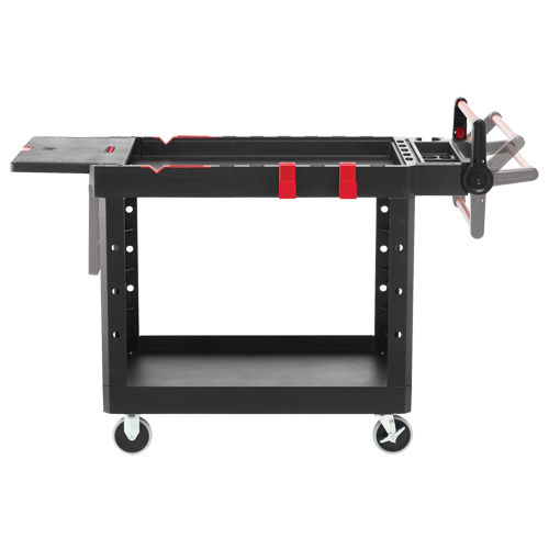 Heavy-Duty Adaptable Utility Cart, 2 Tiers, 25-1/5" x 36" x 51-1/2", 500 lbs. Capacity Dufferin Supply