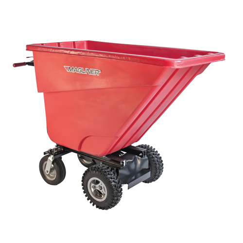 Chariot &agrave; bascule motoris&eacute;, Capacit&eacute; 13.5 cu.ft., 45" h x 26-1/2" la x 68" p Dufferin Supply