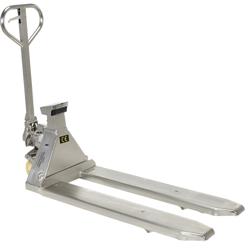 Scale Pallet Truck, 45.69" L x 21.875" W, 5000 lbs. Cap. Dufferin Supply