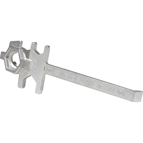 Cl&eacute; pour baril, Ouverture de 3/4"/2", Poign&eacute;e 9-1/2", Acier inoxydable Dufferin Supply