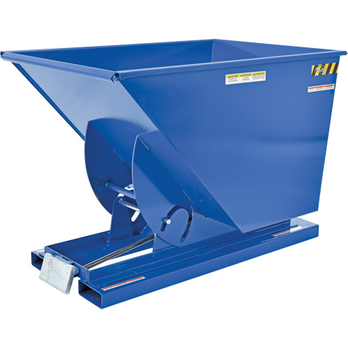 Conteneur autobasculeur, Acier, 1 vg³, Bleu Dufferin Supply