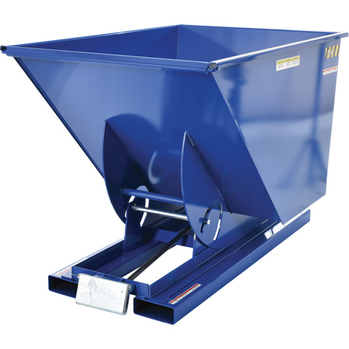 Conteneur autobasculeur, Acier, 1 vg³, Bleu Dufferin Supply