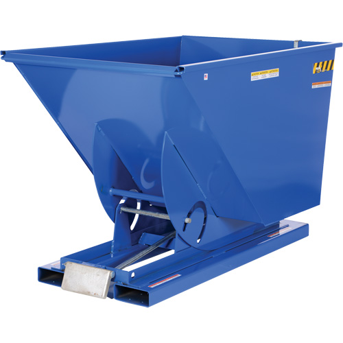 Conteneur autobasculeur, Acier, 1-1/2 vg³, Bleu Dufferin Supply
